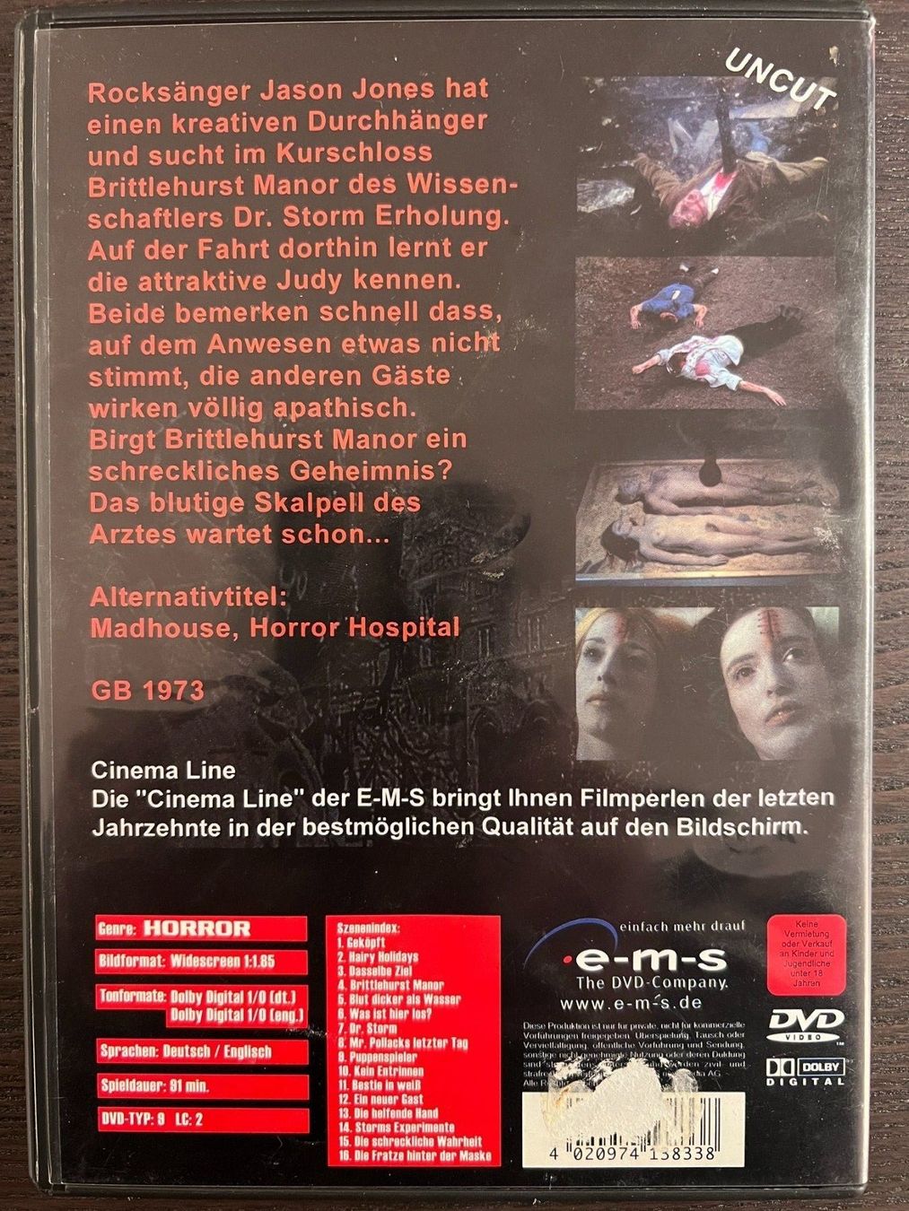 Alle DVDs: Frankensteins Horrorklinik – Gebraucht aus Zürich von FilmFreunde 1
