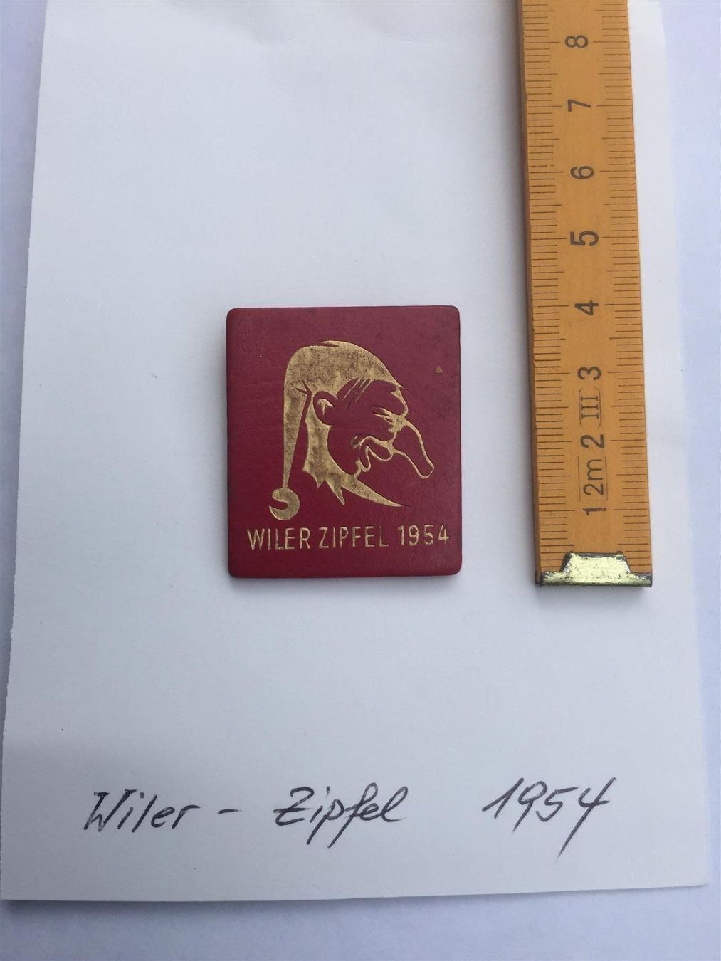 Placchette & Badge: Plakette Wiler Zipfel 1954 – Usato da Kriens venduto da Meier72