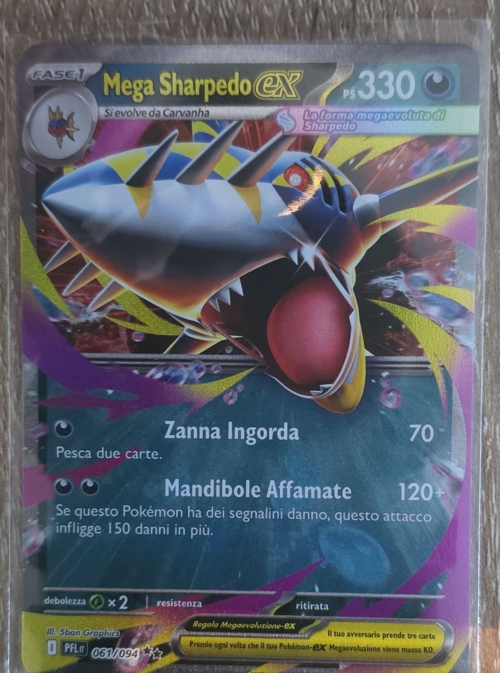 Pokémon Cartes à collectionner: Carta Pokémon Mega Sharpedo EX – D'occasion à Massagno par Arj87