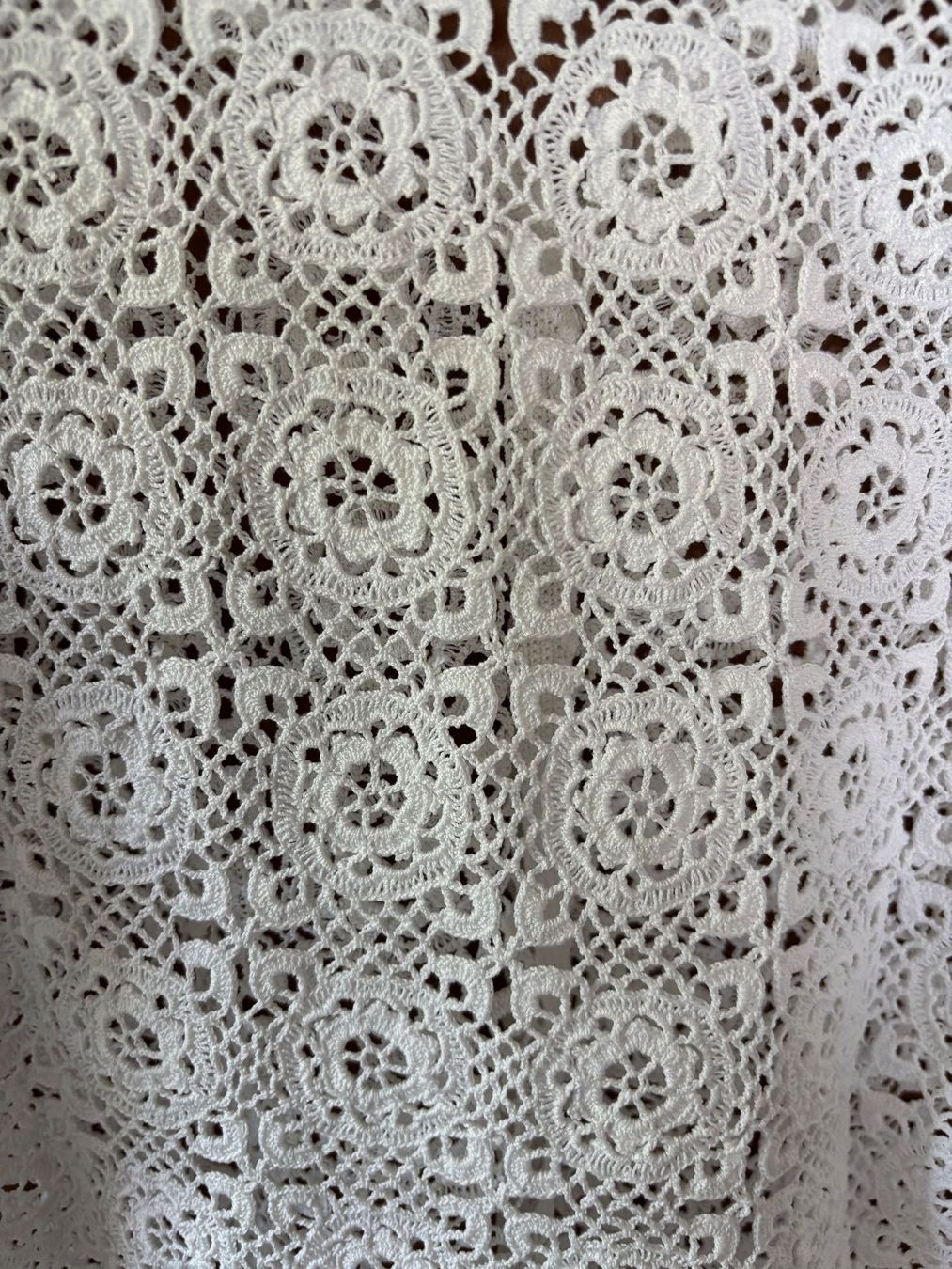 Maglioni & Felpe: Handgemachter Vintage gehäkelter Spitzen-Sommerpullover – Usato da Horgen venduto da uge_pd5p 3