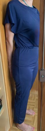 Sommerlicher Jumpsuit, dunkelblau, M - Neu !