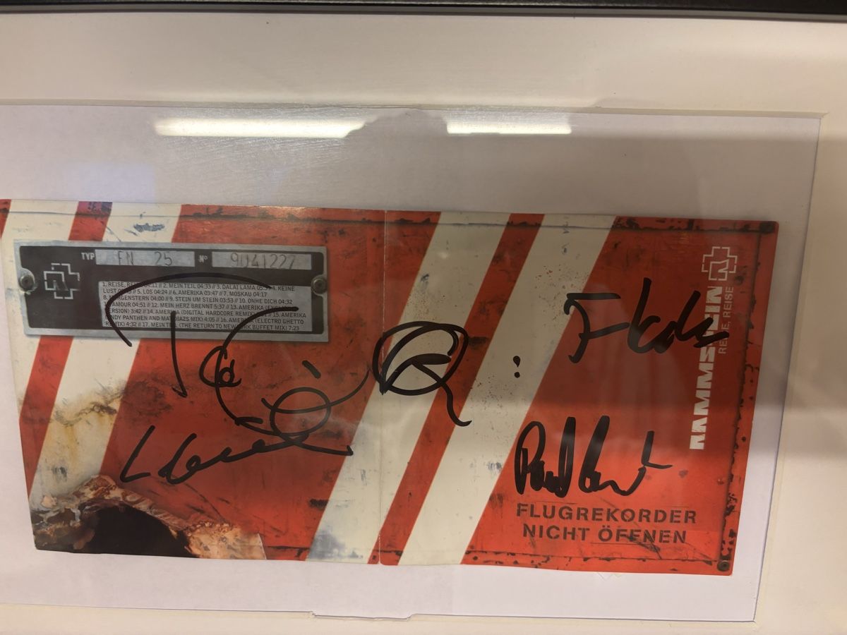 Autografi: Rammstein Album Reise Reis mit original Autogramm – Usato da Brütten venduto da Swerman1984 1