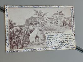 Litho PK / Souvenir de Macolin - Gelaufen 1899