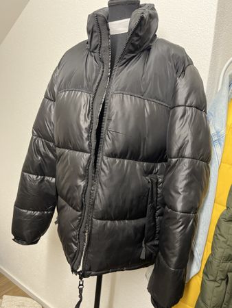 William Puffer Jacket Black Men Size XL Made in Italy