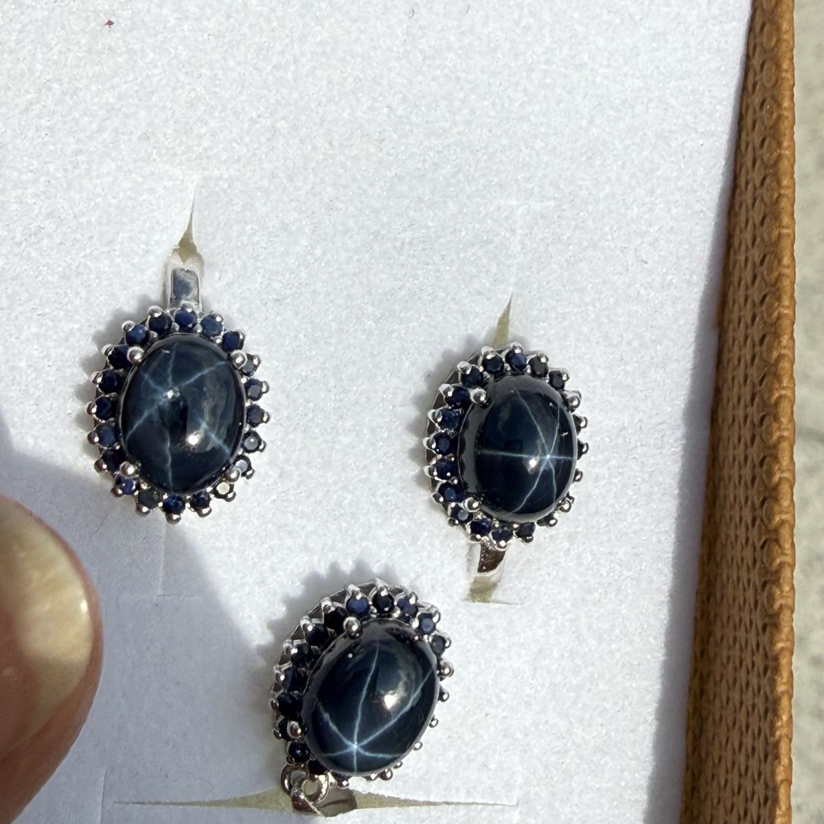 Boucles d'oreille: Phänomenale Sternsaphire: Ohrringe und Anhänger – Neuf avec emballage d'origine à Ebikon par elischka 2