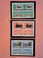 3 schöne Steckkarten mit Markenblocks Nordkorea 1982