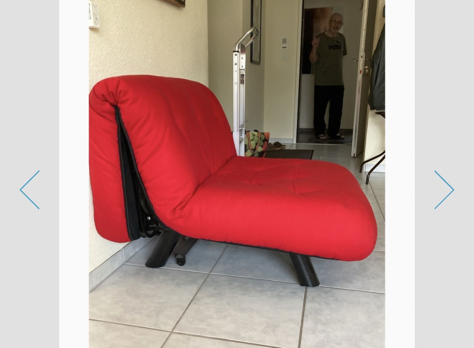 Pfister Sofas: Rotes Bettsofa / Liegesofa - Top Zustand! – Gebraucht aus Zürich von Drago670 2