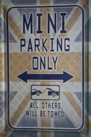 Blechschild-MINI PARKING ONLY-ALL OTHERS