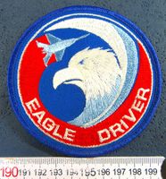 EAGLE DRIVER ADLER MIT JET GESTICKT AUFNÄHER/KLEBER MIT LEIM