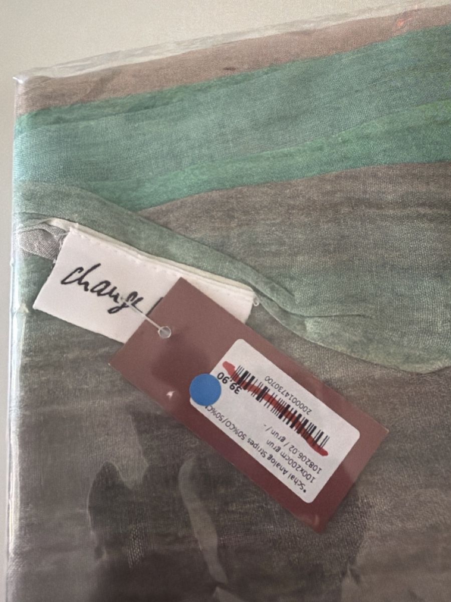 Foulards, Tücher & Schals: CHANGE MAKER striped summer shawl 100x200cm NEW – Neu und originalverpackt aus Zürich von Vdiddy 1