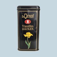 Dr. Oetker Vanillinzucker Vintage Blechdose 1 kg Werbedose
