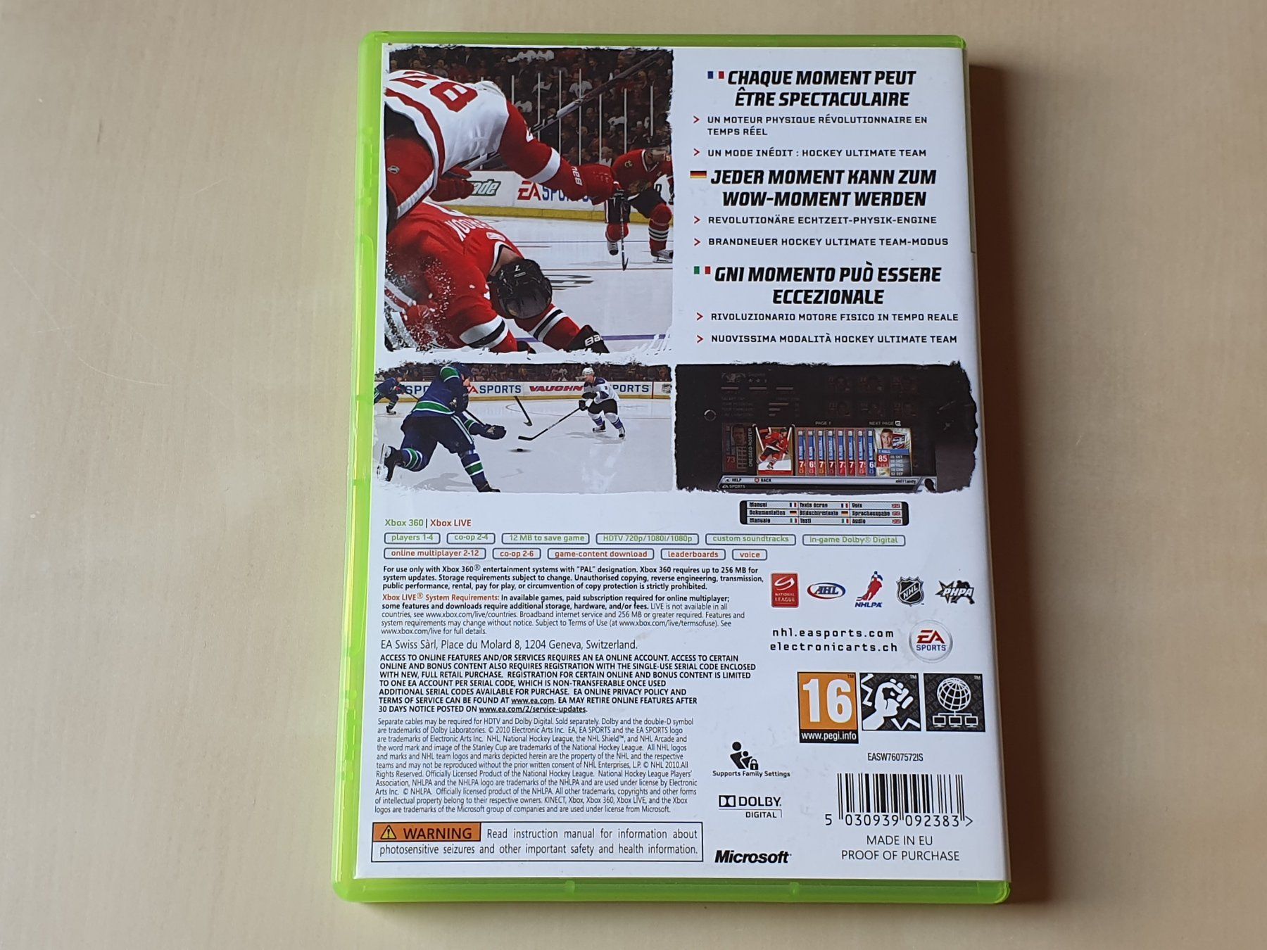 Microsoft Giochi: NHL 11 – Usato da Stansstad venduto da collectorsshop 1