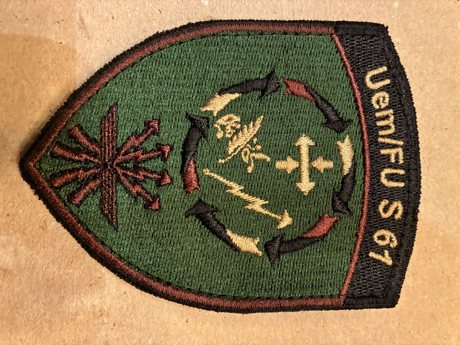 Schweizer Armee Placchette & Badge: Klett Uem/FU S 61 – Usato da Oberiberg venduto da reimet