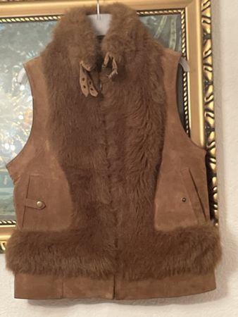 Weste aus Wildleder Gr42 Braun Neuewertig Von Nicht Raucherh