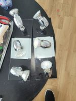 3er Set Wand- & Deckenleuchten, Spots, Chrom-Schwarz, Top!