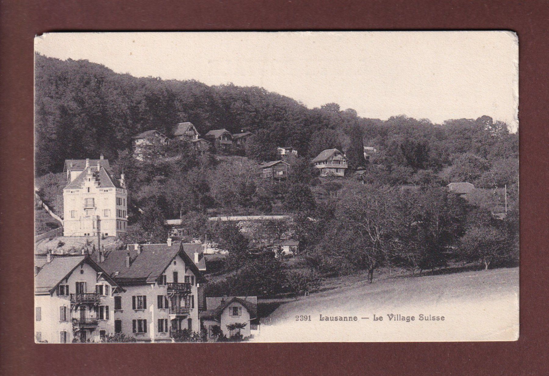 Ansichtskarten: LAUSANNE - Village Suisse – Gebraucht aus Pully von nicecards