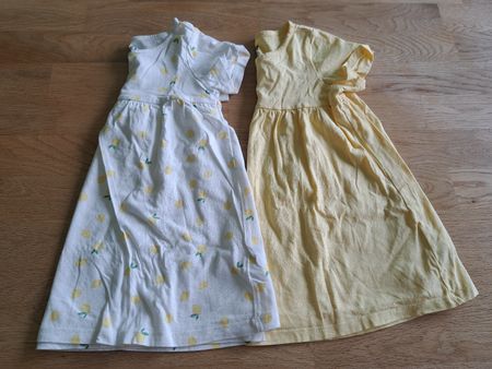 2 Sommerkleider Gr. 92 mit Zitronenprint 🍋