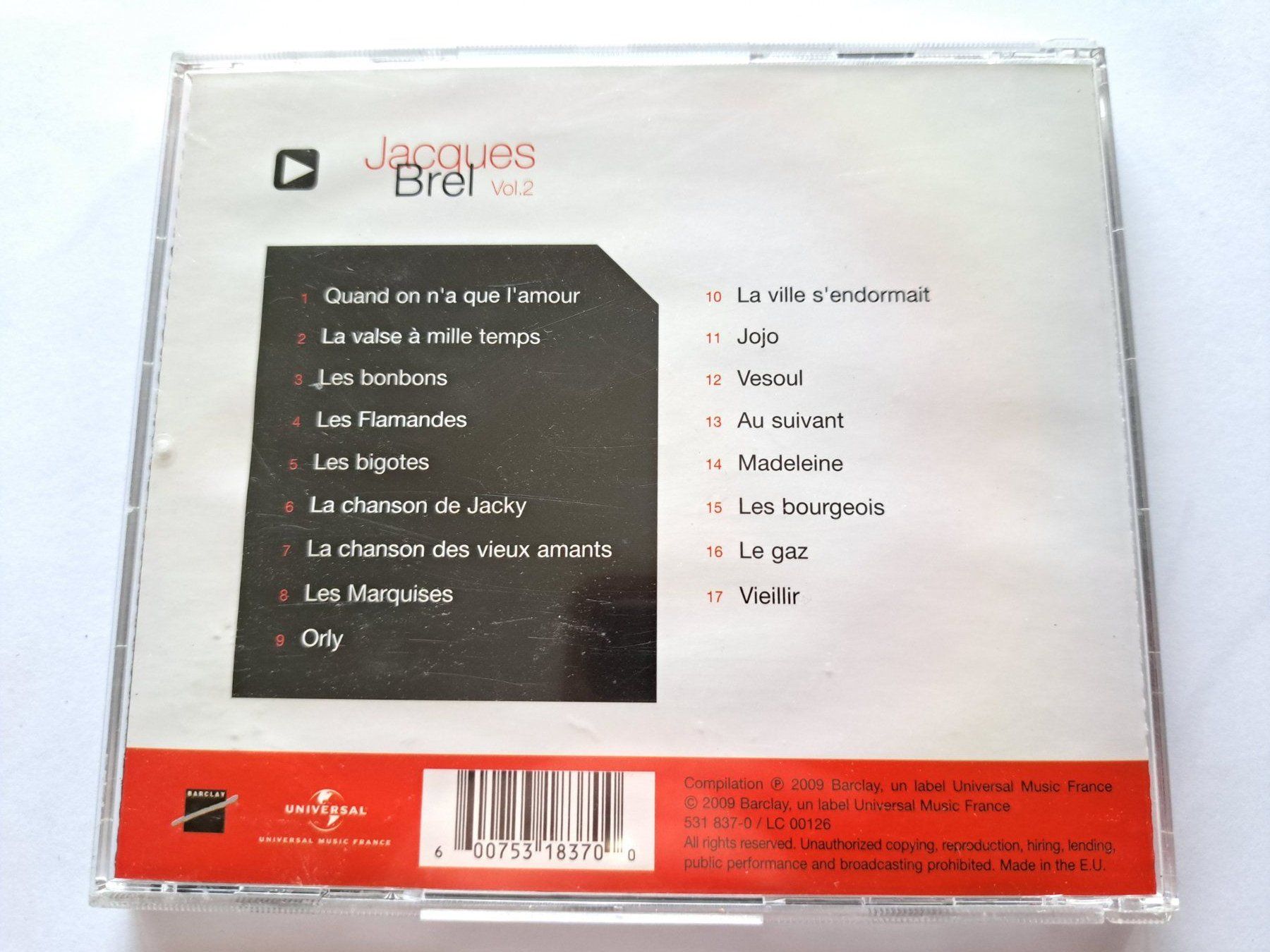 CD: Cd Master Série Jacques Brel volume 2 – Usato da Pully venduto da bro_n52j 1