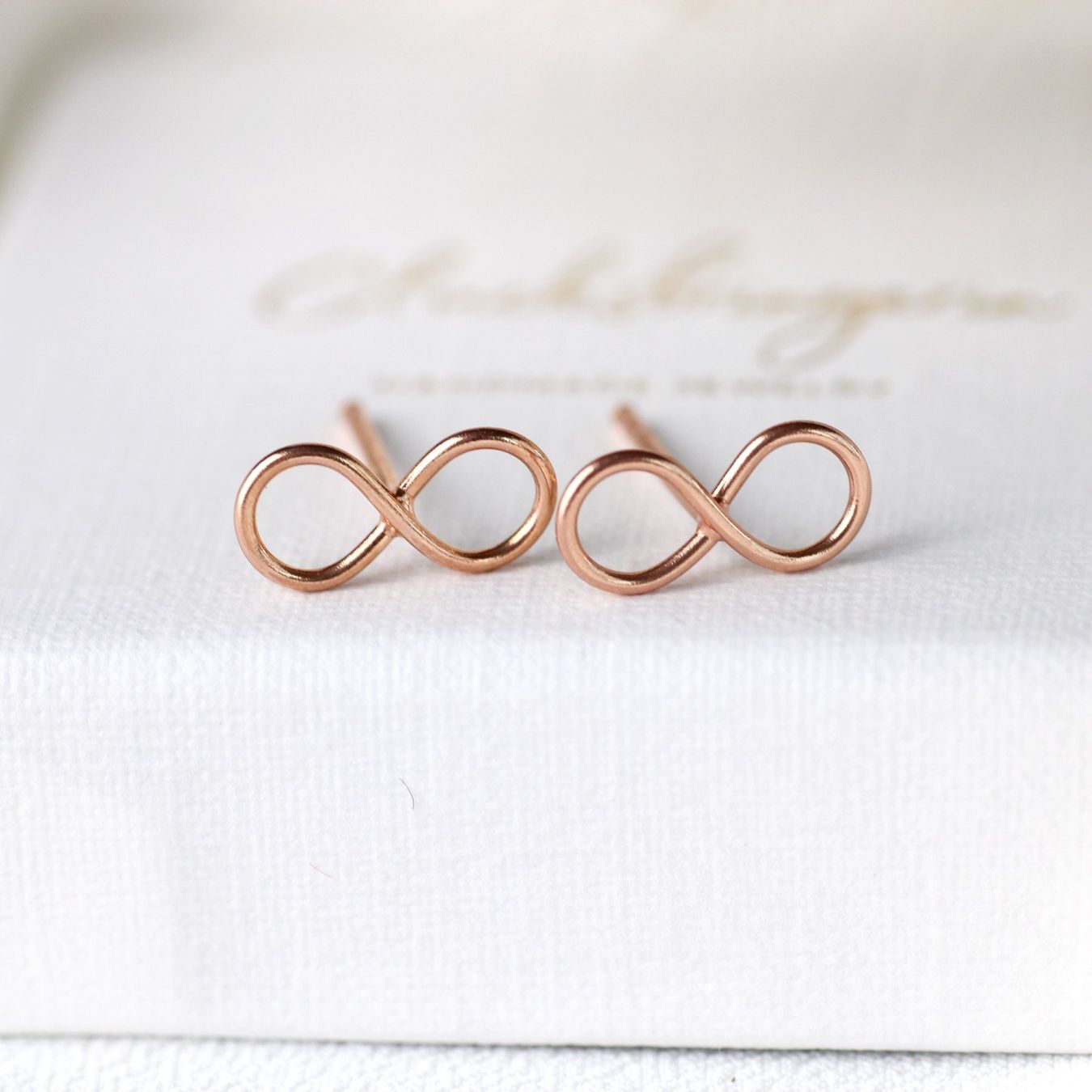 Orecchini pendenti & Orecchini a lobo: Infinity Ohrringe 925 Silber rosévergoldet – Nuovo e nell'imballaggio originale da Stallikon venduto da Bergli18 3