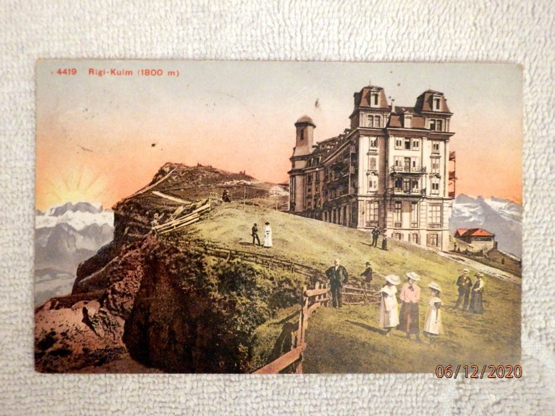 Cartoline postali: AK, Fotolitho, Rigi-Kulm Nr.4419 – Usato da Ueberstorf venduto da dinbau 6