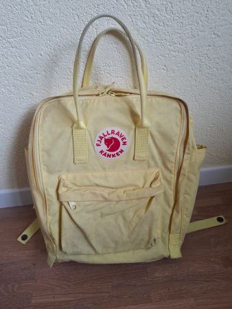 Fjällräven Kånken Rucksack, hellgelb, gebraucht