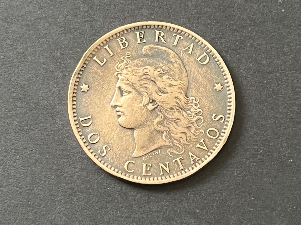 Alle Münzen: Münze Argentinien 1893 2 Centavos – Gebraucht aus Neuenhof von Mastermind-73 1