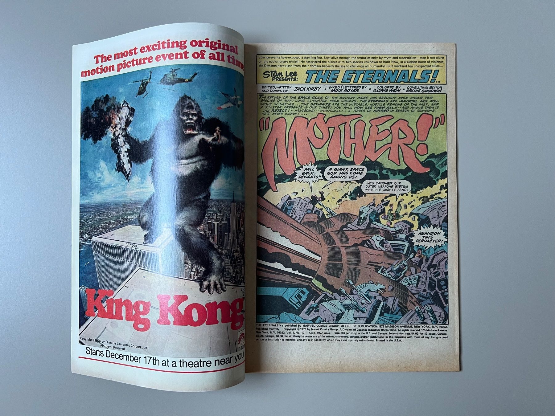 Fumetti: MARVEL COMICS: The Eternals #10 (1977) – Usato da Bösingen venduto da kiel_shop 1