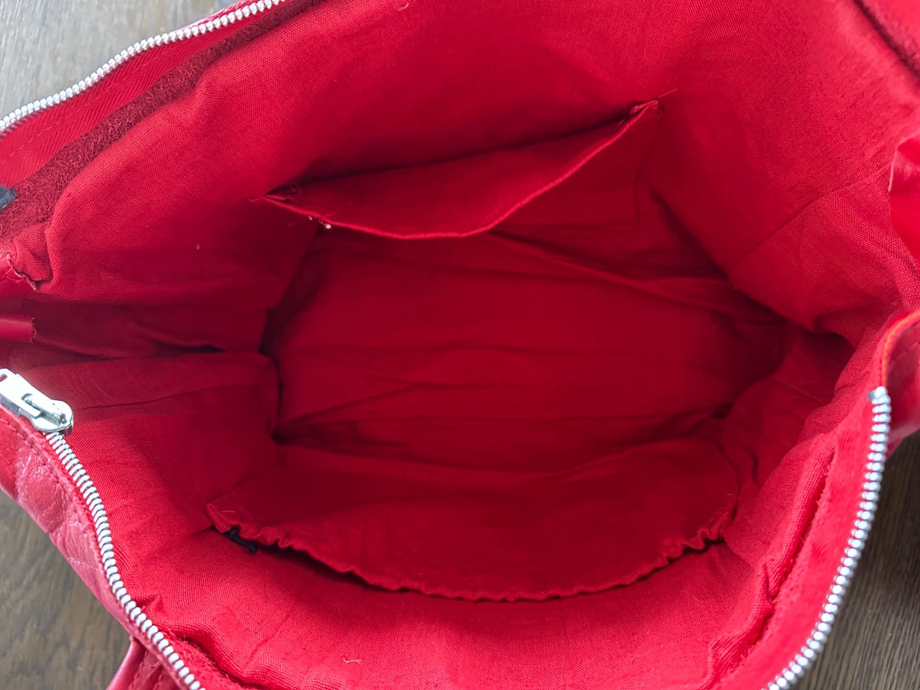 Borse da donna: Rote Vintage Handtasche aus Leder – Usato da Haldenstein venduto da enie123 3