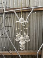 Alte Glasglocken Windspiel Vintage