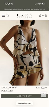 Seiden Top von Fara Boutique