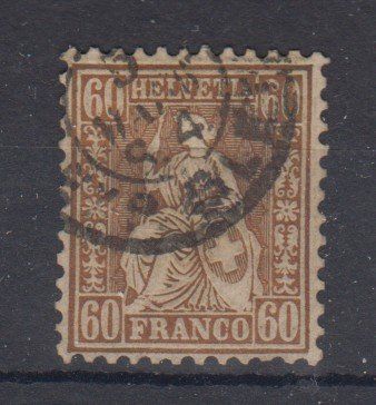 Tutti i francobolli: CH N° 35 oblitéré 280.-- – Usato da Boécourt venduto da Denteles66