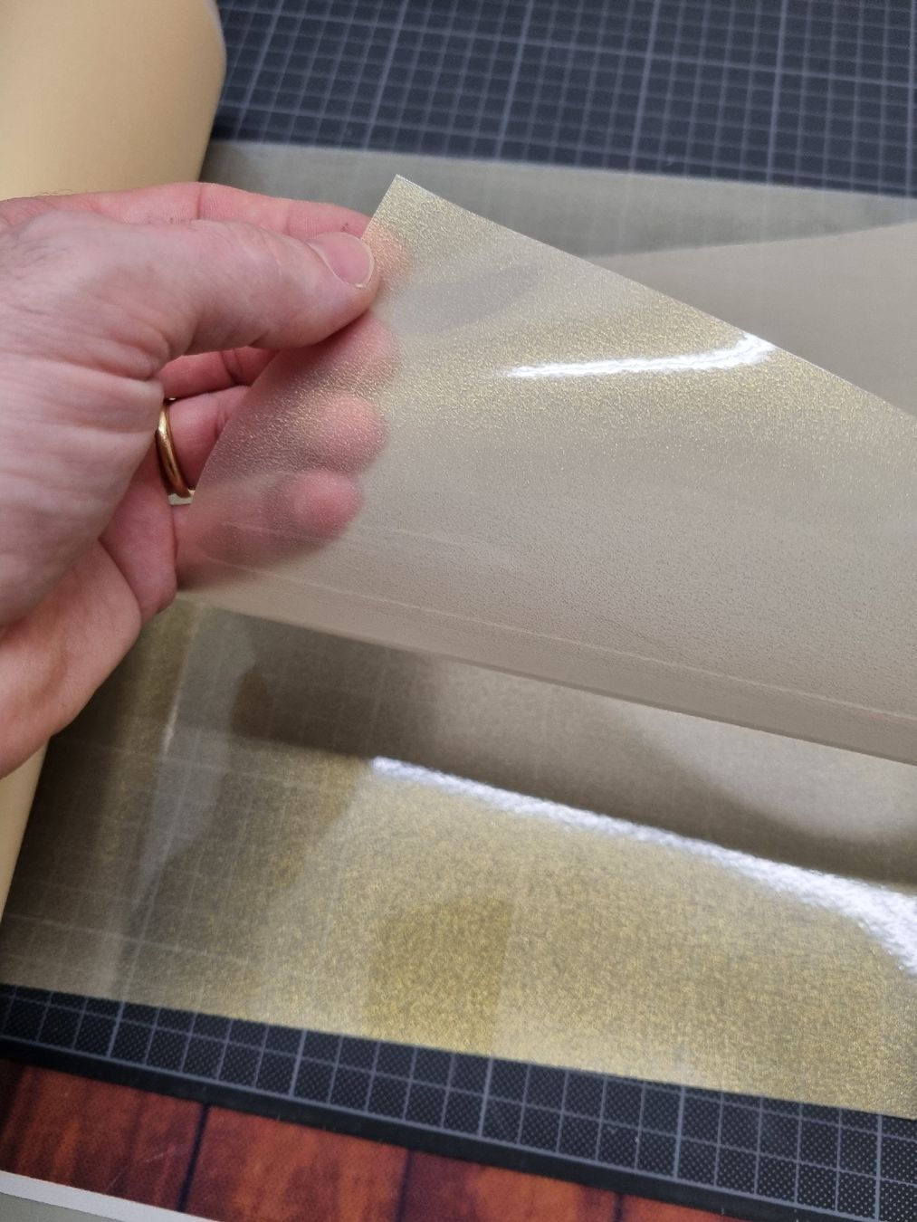 Fogli trasparenti: DTF Gold Glitter – Nuovo (secondo la descrizione) da Locarno venduto da dremaker89
