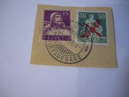 1919/20 F2 mit TELL AUF PAPIER 19.VII.19. BERN, BRIEFAUFGABE