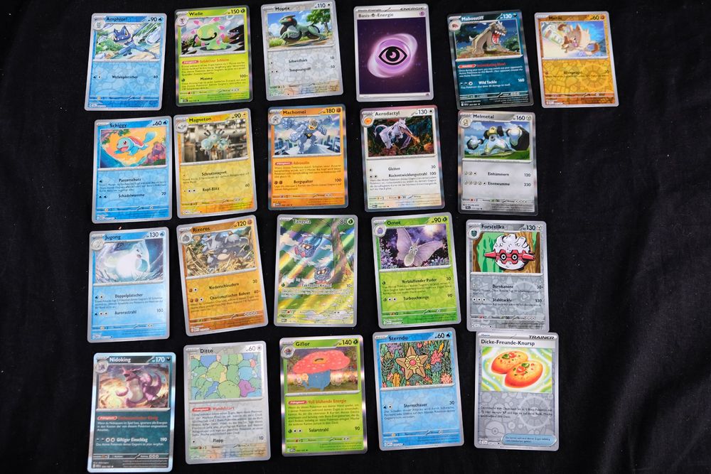 Pokemon Karten Deutsch 30 stück, Garantiert glitzernde 3 Holo/Reverse
