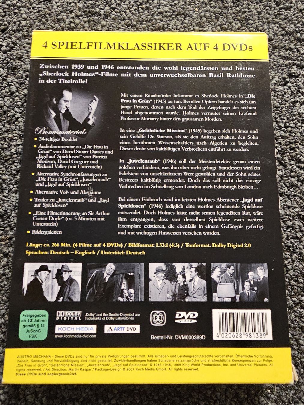 Tous les DVDs: Die Sherlock Holmes Collection Teil 4  – D'occasion à Ruswil par jan_bxl5 1