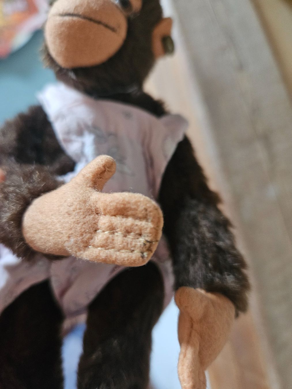Figuren: Süsser, kleiner Steiff Affe mit Hosen – Gebraucht aus Rifferswil von fle_5nqr 3