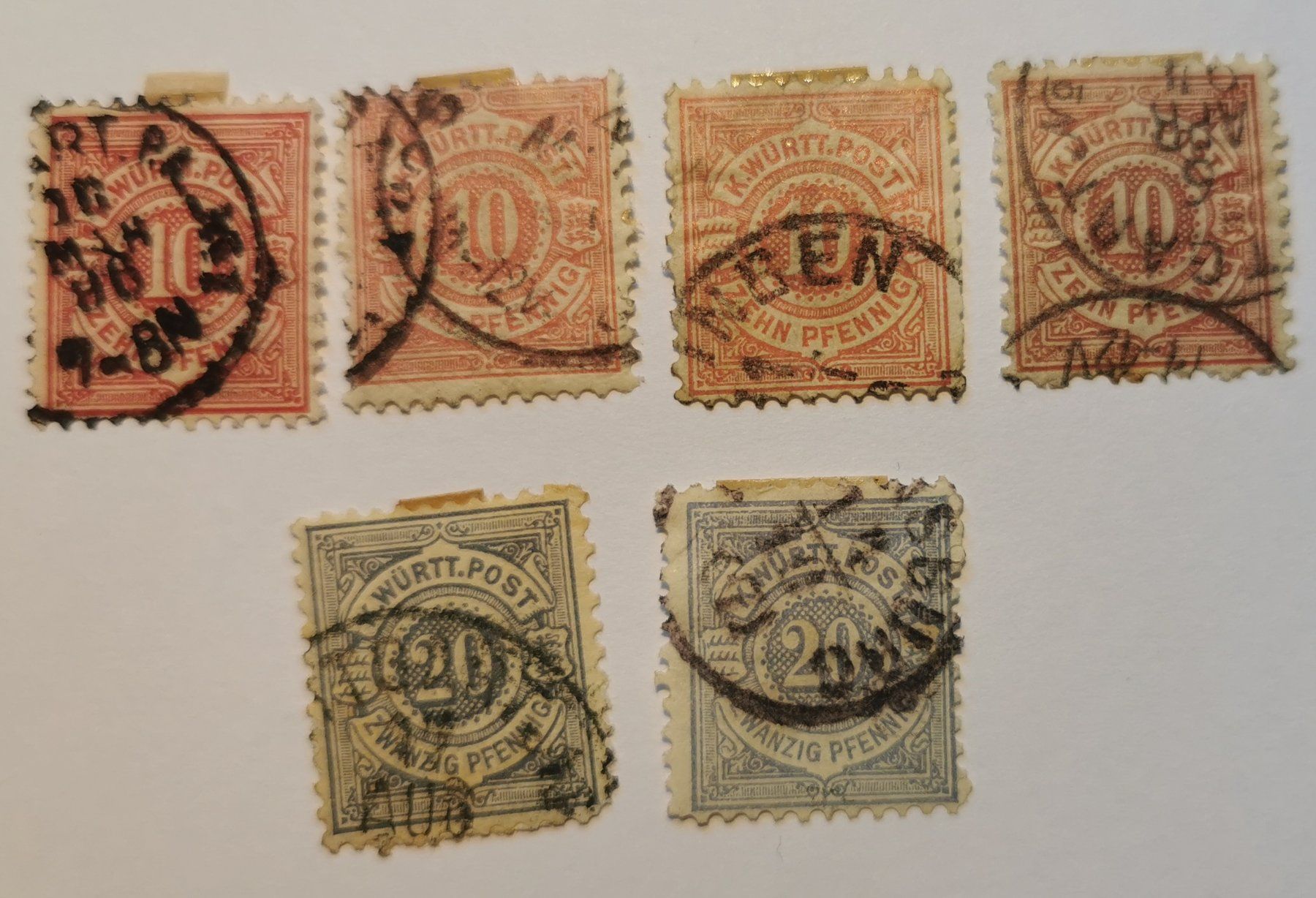 Alle Briefmarken: Württenberg 1875 – Gebraucht aus Aadorf von Chnorli-Furz