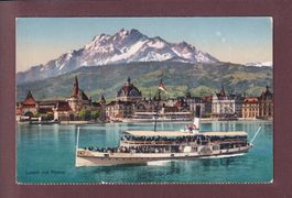 LUZERN - Schiff Unterwalden - Bahnhof - Pilatus