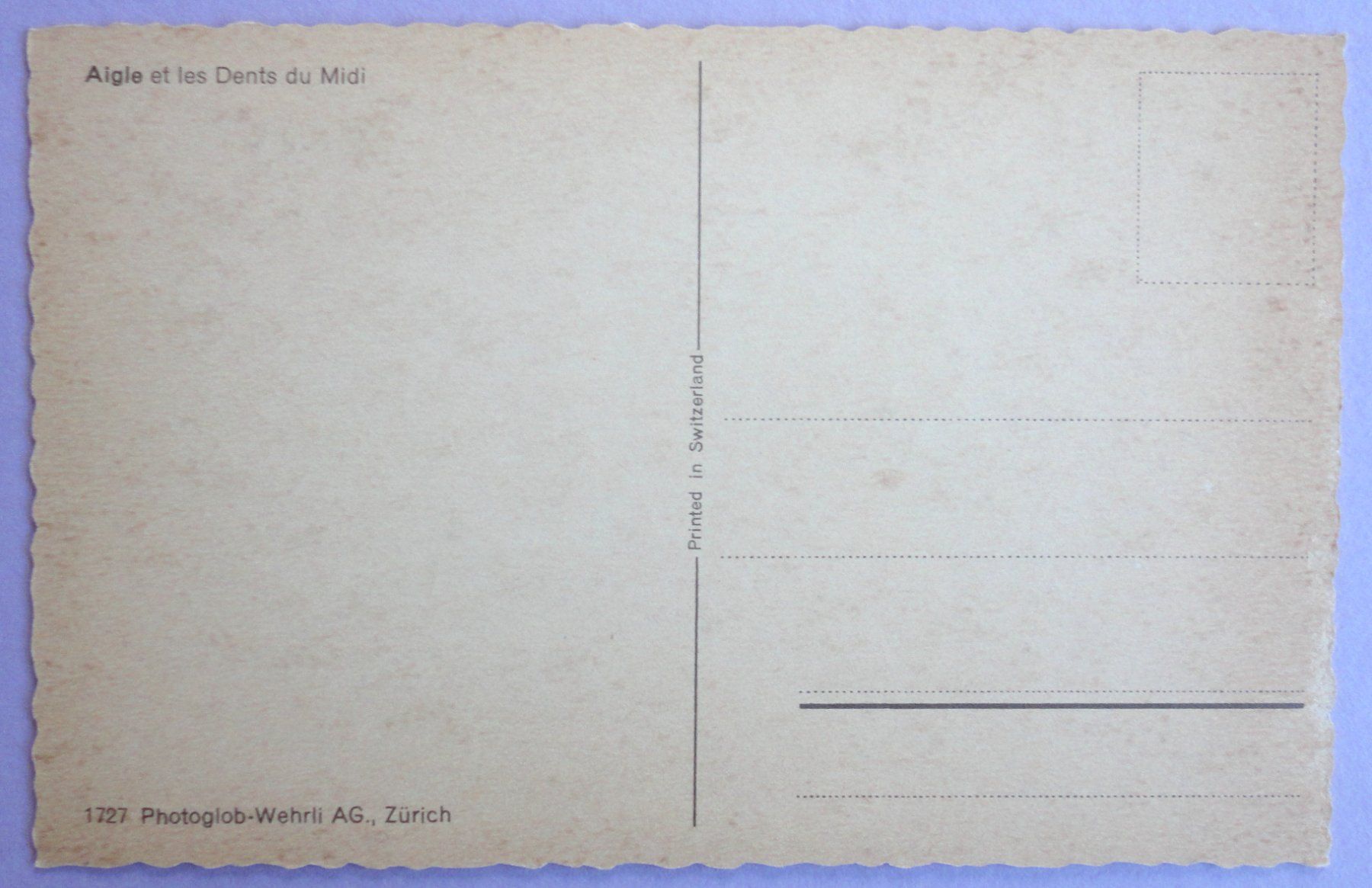 Cartoline postali: Aigle et les Dents du Midi – Usato da Fétigny venduto da Billy2miny 1