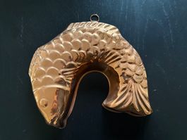 Antike Kupfer Fischform, Top Zustand!