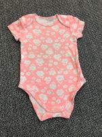 Pinkes Baby Body mit weissen Blumen, Baby Club, Gr. 74
