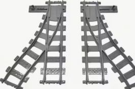 AEBrick Eisenbahn Weichen 3x Rechts 3x Links Neu in OVP