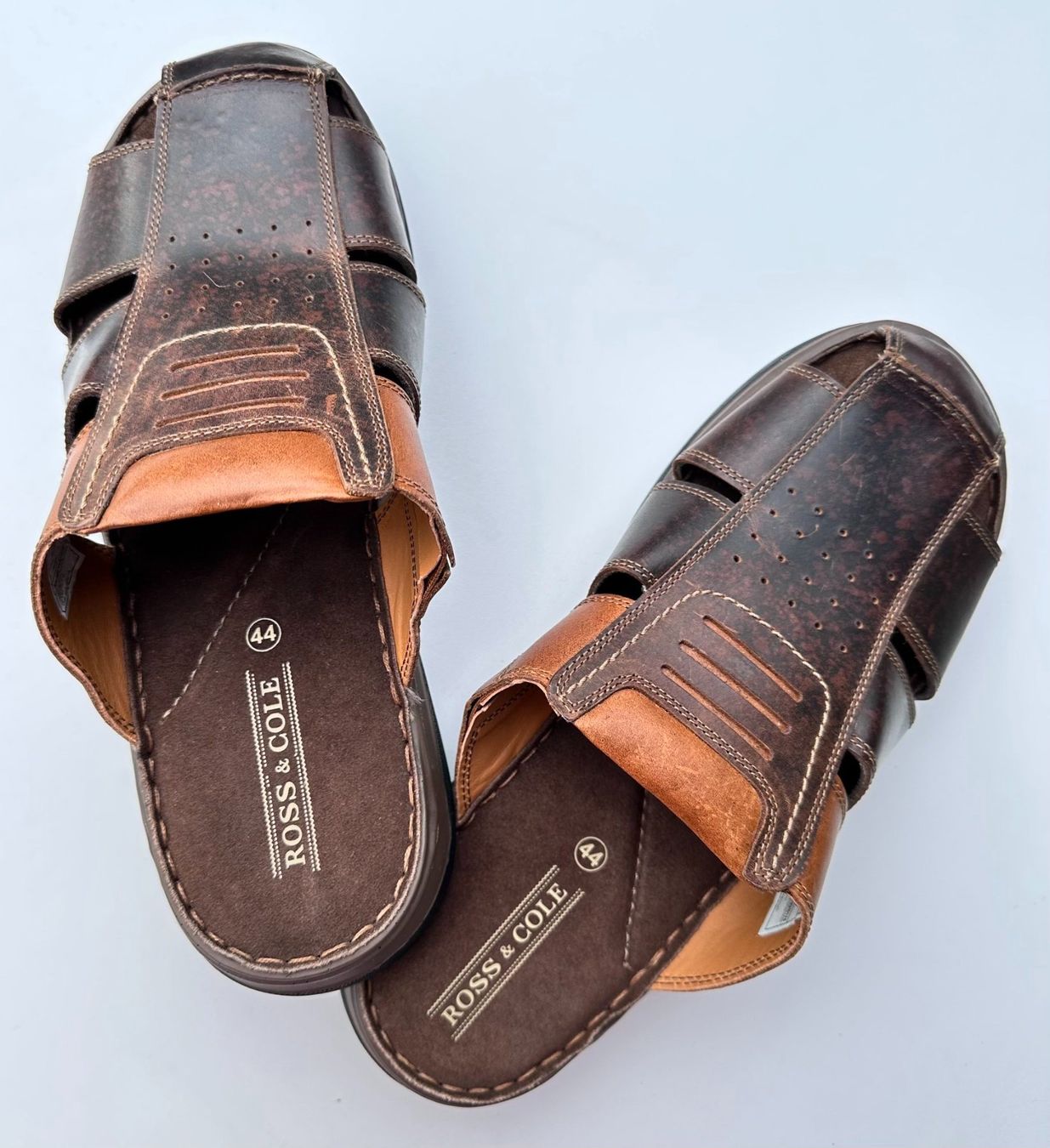 Scarpe da uomo: Ross & Cole Herren Lederpantolette – Nuovo (secondo la descrizione) da Oberrüti venduto da siyito