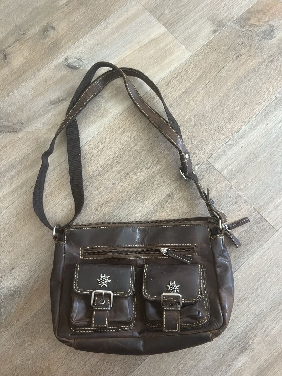 Edelweiss Taschen: Ledertasche braun Edelweiss – Gebraucht aus Bremgarten AG von Anna1999999