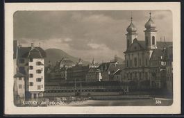 Luzern, Jesuitenkirche, Panorama mit Br