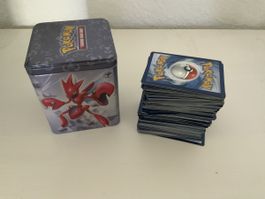 Pokémon Sammelkarten-Box mit vielen Karten, Top Zustand