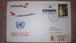 Swissair Zürich - Chicago 25.03.1983