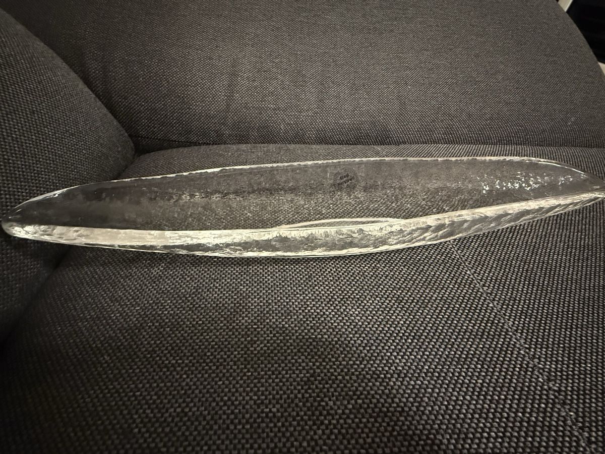 Glasi Hergiswil Servierplatten: Glasschale Glasi Hergiswil Bootsform – Gebraucht aus Buchs SG von and_d8tp 3
