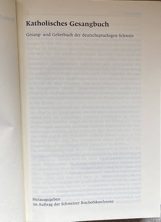 Libri: Katholisches Gesangbuch der Schweiz – Usato da Maur venduto da chr_x8zv 1