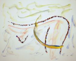 Acryl auf Papier: Round bottom